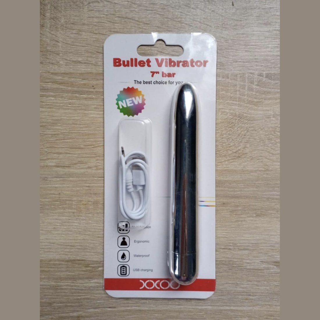 XOCOO 7" Metallic Bullet Vibrator