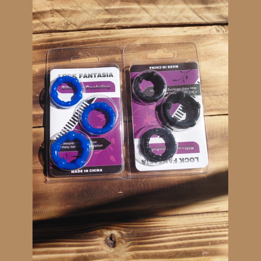 Lock Fantasia Silicone Cock Ring 3-Pack
